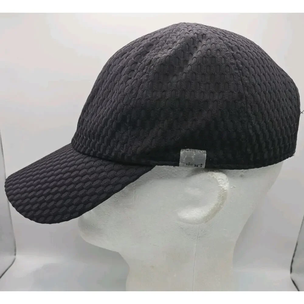 Hind Headwear Black Athletic‎ Strapback Cap OSFA Workout Hat